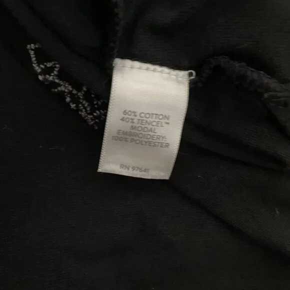 J. Jill V neck pullover tunic blouse black 3/4 sleeve cotton/tencel  3X - Picture 7 of 7